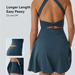 Halara - Twist Back Longer Length Athletic Dress - Easy Peezy Edition